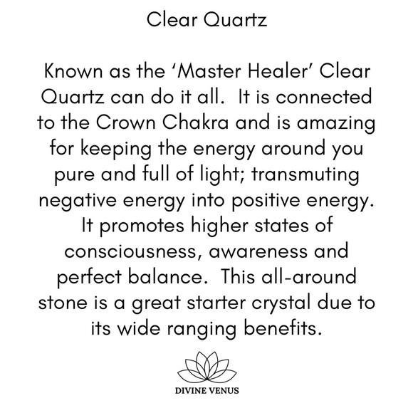 Clear Quartz Stainless Steel Necklace - Large - Picture 8 of 8